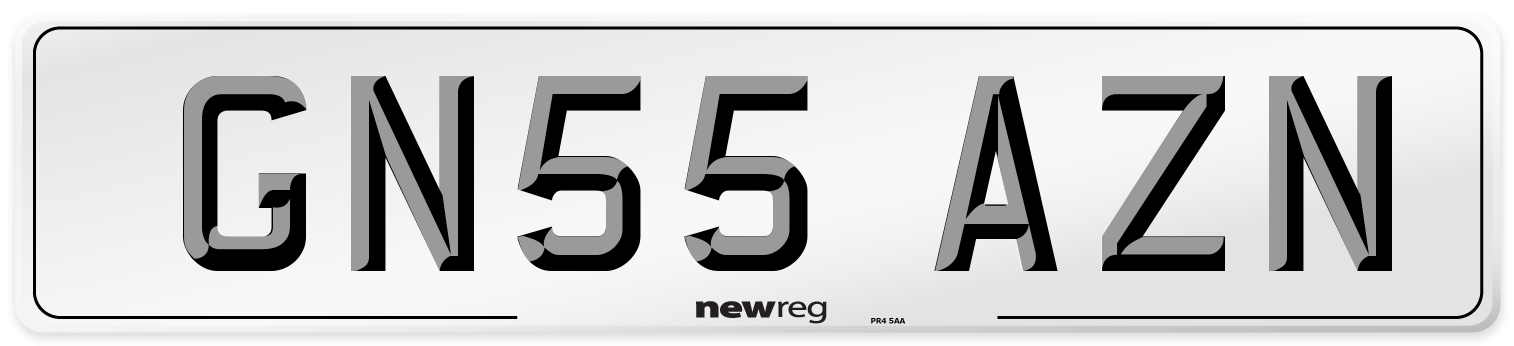 GN55 AZN Number Plate from New Reg
